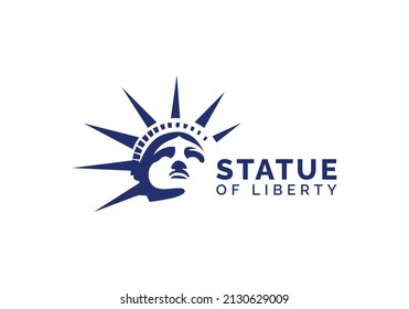 Statue of Liberty Silhouette Logo Design vector