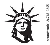 Statue of Liberty Silhouette Vector Illustration