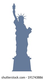 Statue of liberty simple icon