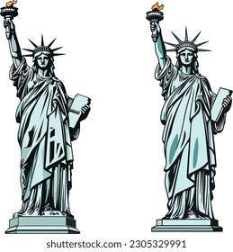 Statue of Liberty vector design, Statue of Liberty illustration