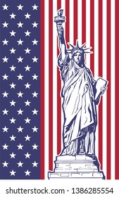 Statue of Liberty vector. EPS10