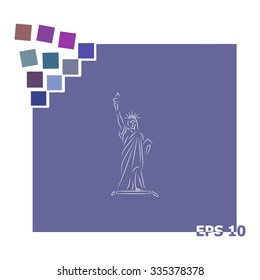 Statue Of Liberty vector icon