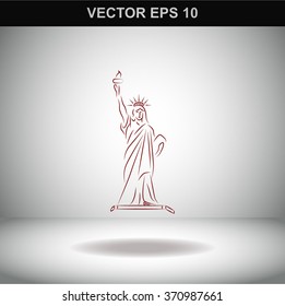 Statue Of Liberty vector icon