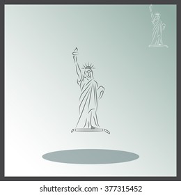 Statue Of Liberty vector icon