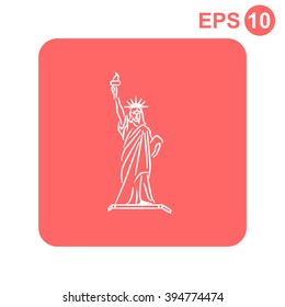 Statue Of Liberty vector icon