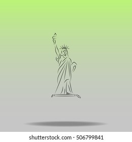 Statue Of Liberty vector icon