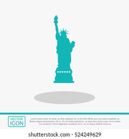 Statue Of Liberty vector icon.