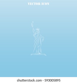 Statue Of Liberty vector  icon.