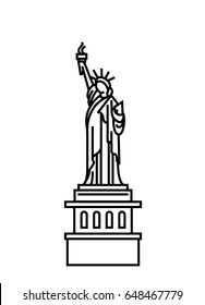 Statue Of Liberty vector icon