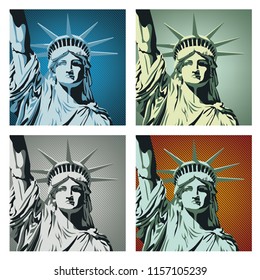 Statue of Liberty, vector illustration
