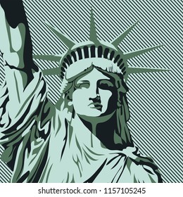 Statue of Liberty, vector illustration