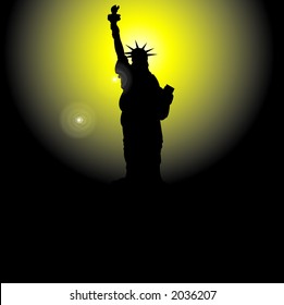 Statue of Liberty - vector illustration