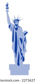 statue of liberty vector illustration