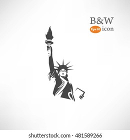 The Statue of Liberty. Vector Illustration