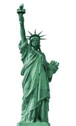 Statue Of Liberty. Vector Illustration. Liberty Enlightening The World. New York. United States Of America.