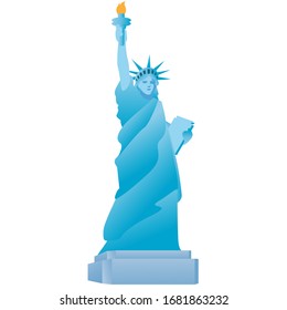 El vector de la Estatua de la Libertad, Nueva York.