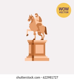 Statue of Marcus Aurelius on horse icon