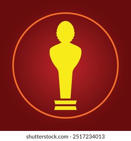 Statue trendy icon applicable abstract vector illustration colorful artwork lovely design.eps