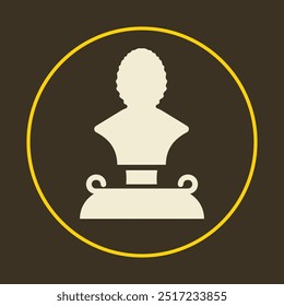 Statue trendy icon magnificent abstract vector illustration colorful artwork lovely design.eps