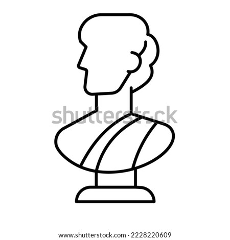Statue Vector Icon Fully Editable

