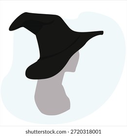 statue wearing a witch's hat. Witch hat 