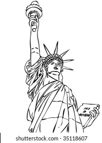 statueof liberty vector