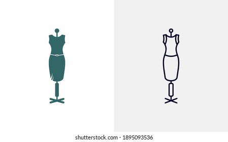 Statues of clothes icon logo design vector template, Fashion icon concepts, Creative design