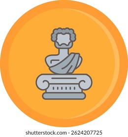 Statuette Line vector Icon Design