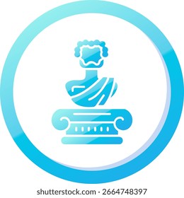 Statuette Line vector Icon Design