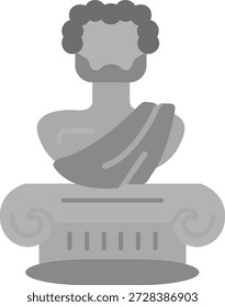 Statuette Line vector Icon Design