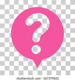 Status Balloon vector pictogram. Illustration style is flat iconic pink symbol on a transparent background.