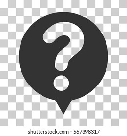 Status Balloon vector pictogram. Illustration style is flat iconic gray symbol on a transparent background.