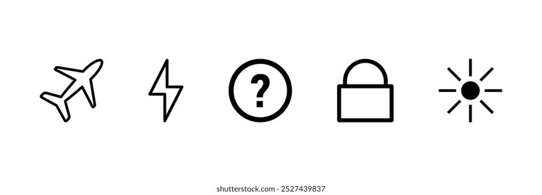 Icono de barra de Estado aislado sobre fondo blanco. Símbolo moderno, simple, Vector, icono para el diseño del Sitio web, App móvil, UI. Ilustración vectorial.
