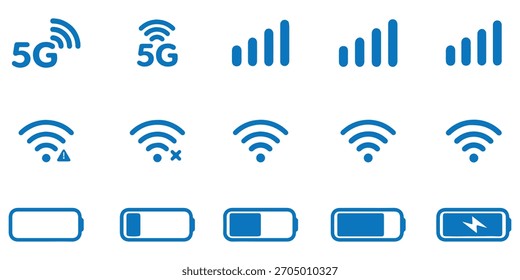 Símbolo de barra de Estado moderno, simple, Vector, ícono para diseño de Sitio web, App móvil, interfaz de usuario. Vector