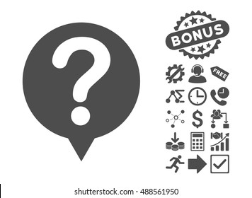 Status icon with bonus pictures. Vector illustration style is flat iconic symbols, gray color, white background.