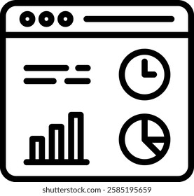 Status Icon Outline Vector Illustration
