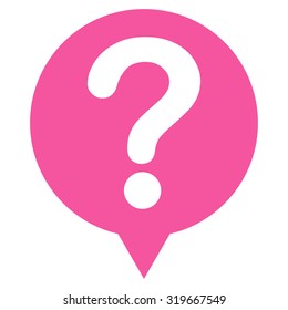 Status icon from Primitive Set. This isolated flat symbol is drawn with pink color on a white background, angles are rounded.