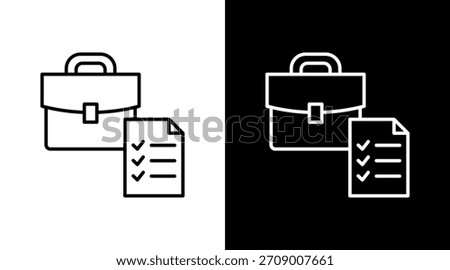 Status Outline White Icon Set Design
