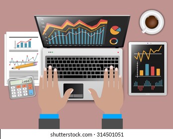 Status Report In Business, Financial Theme