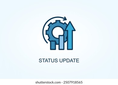 Status Update vector or logo sign symbol illustration