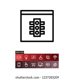 Status vector icon