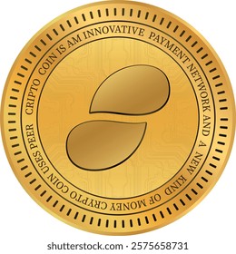 status-snt cryptocurrency illustrations on abstract background. 3d illustrations.