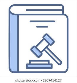 Statute Blue Icon Style Collection