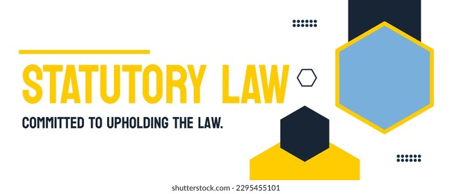 STATUTORY LAW - Laws enacted by the legislative branch of government.