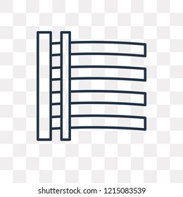 Stave vector outline icon isolated on transparent background, high quality linear Stave transparency concept can be used web and mobile