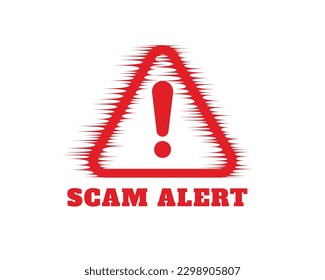 stay alert and safe with fraud warning background from money scam vector