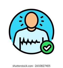 stay calm first aid color icon vector. stay calm first aid sign. isolated symbol illustration