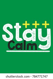 stay calm quote vector poster colorful apparel