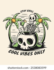 STAY CHILL COOL VIBES ONLY