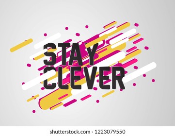 stay clever, beautiful greeting card background or banner with winter sport theme. vector